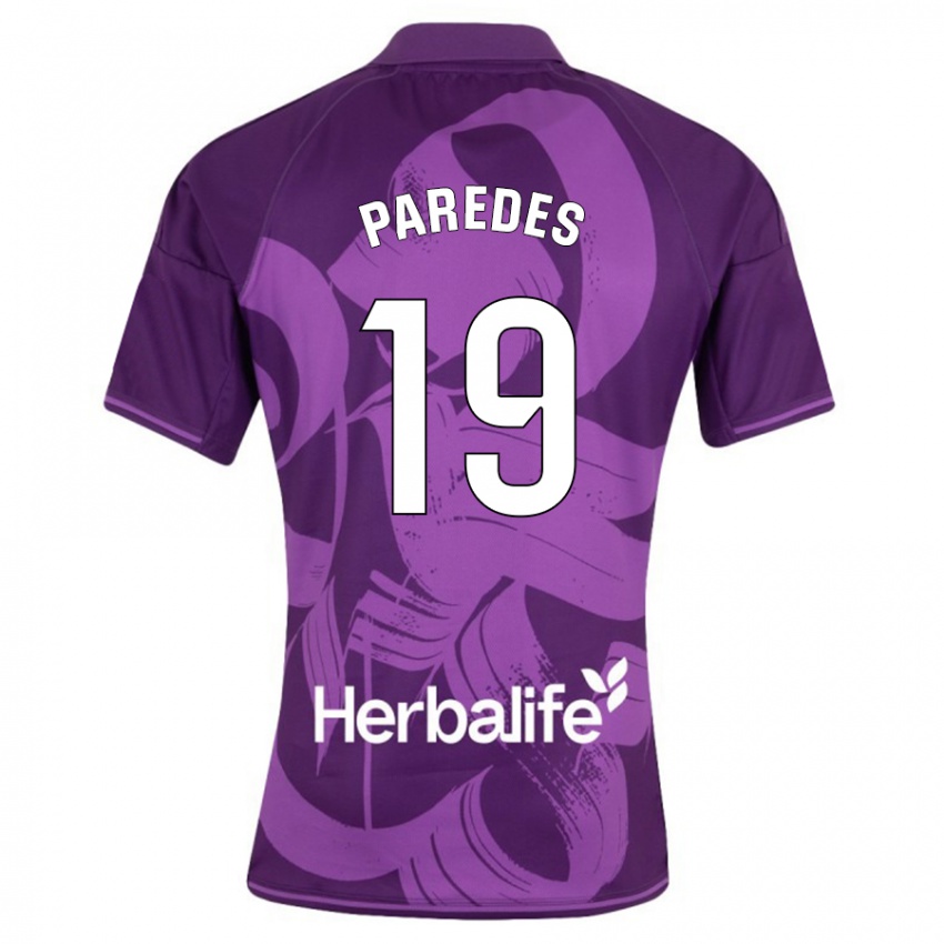 Mujer Camiseta Yago Paredes #19 Violeta 2ª Equipación 2023/24 La Camisa