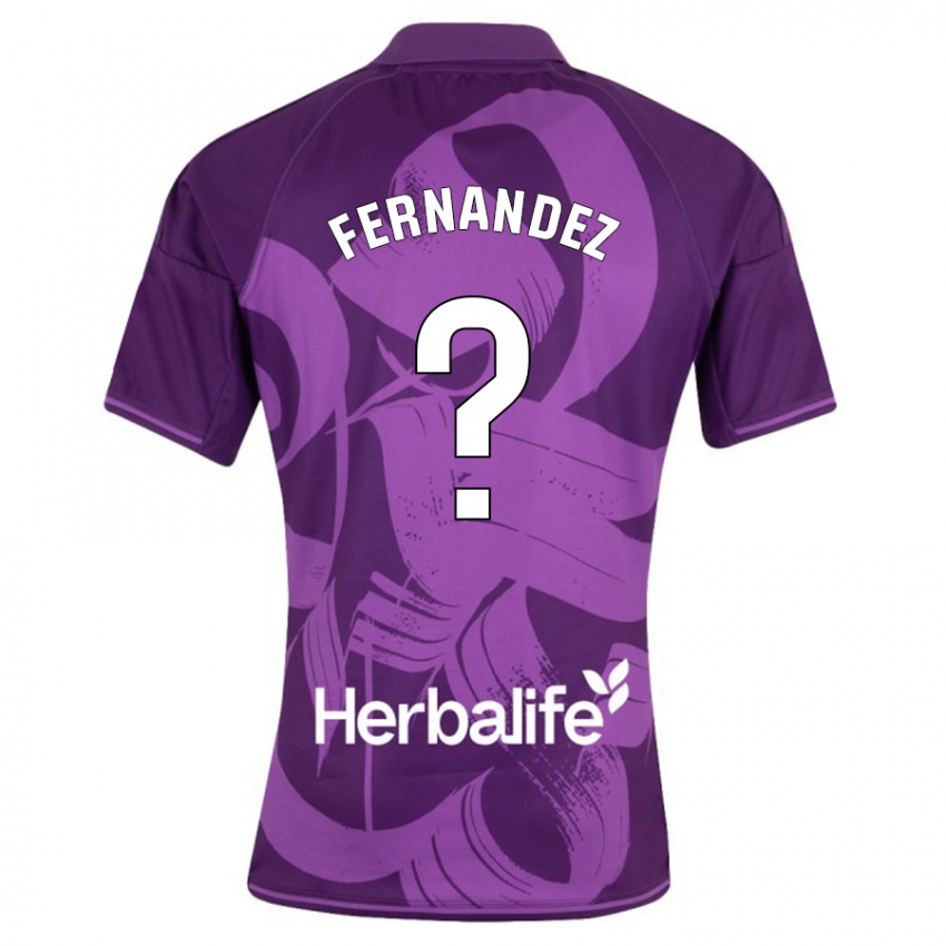 Mujer Camiseta Samu Fernández #0 Violeta 2ª Equipación 2023/24 La Camisa