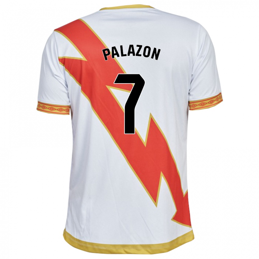 Niño Camiseta Isi Palazón #7 Blanco 1ª Equipación 2023/24 La Camisa
