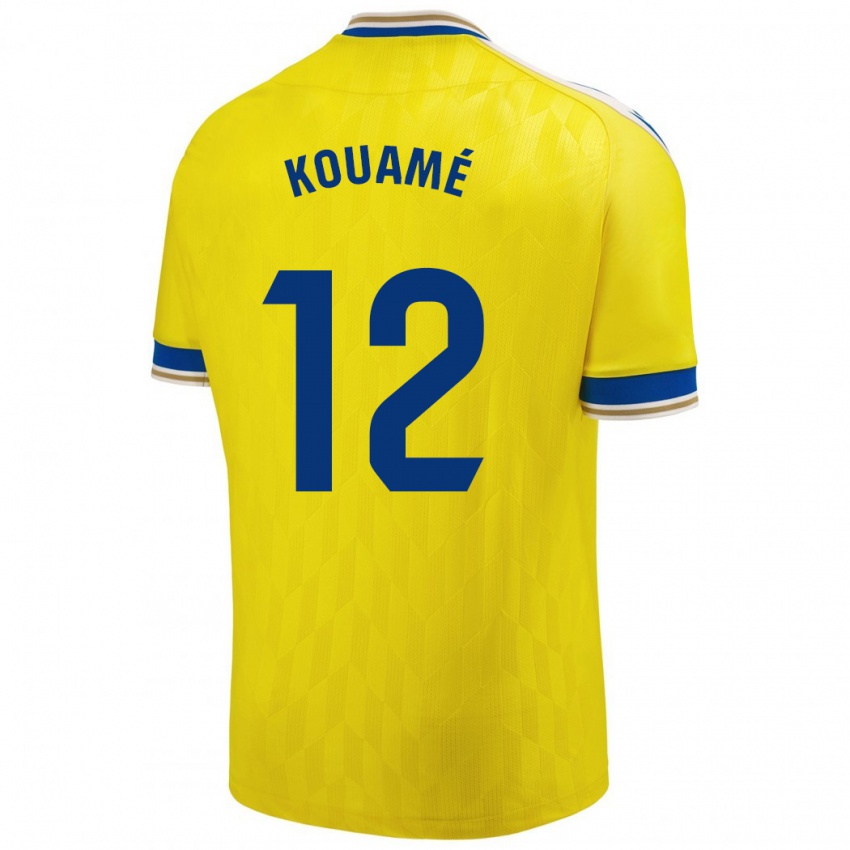 Niño Camiseta Rominigue Kouamé #12 Amarillo 1ª Equipación 2023/24 La Camisa