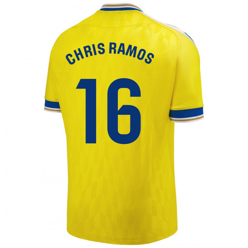 Niño Camiseta Chris Ramos #16 Amarillo 1ª Equipación 2023/24 La Camisa