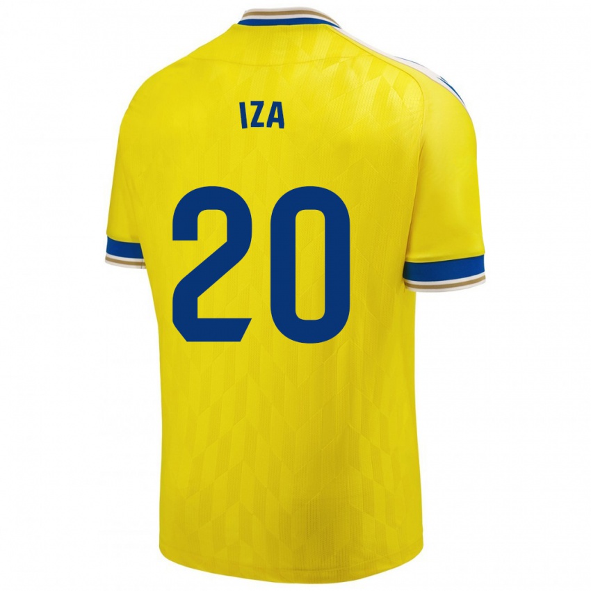 Niño Camiseta Iza Carcelén #20 Amarillo 1ª Equipación 2023/24 La Camisa