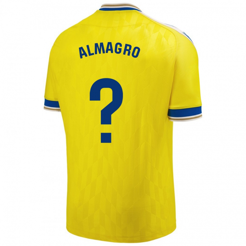 Niño Camiseta Samu Almagro #0 Amarillo 1ª Equipación 2023/24 La Camisa