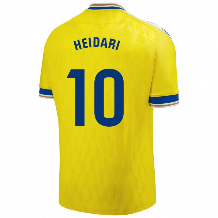 Niño Camiseta Arman Heidari #10 Amarillo 1ª Equipación 2023/24 La Camisa