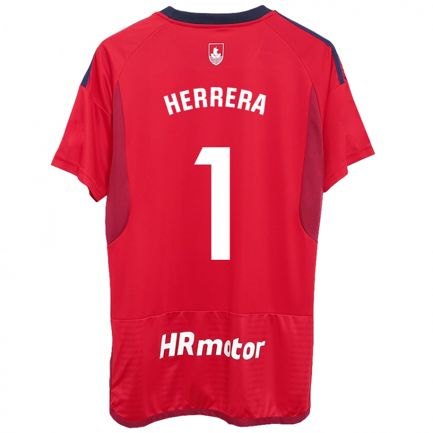 Niño Camiseta Sergio Herrera #1 Rojo 1ª Equipación 2023/24 La Camisa