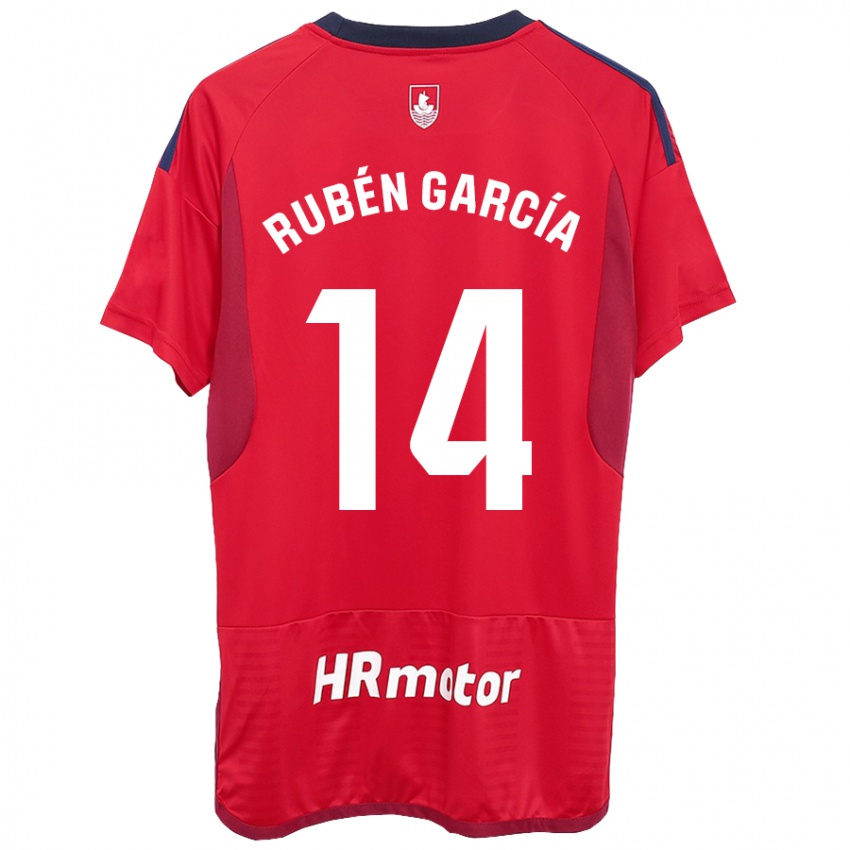 Niño Camiseta Rubén García #14 Rojo 1ª Equipación 2023/24 La Camisa