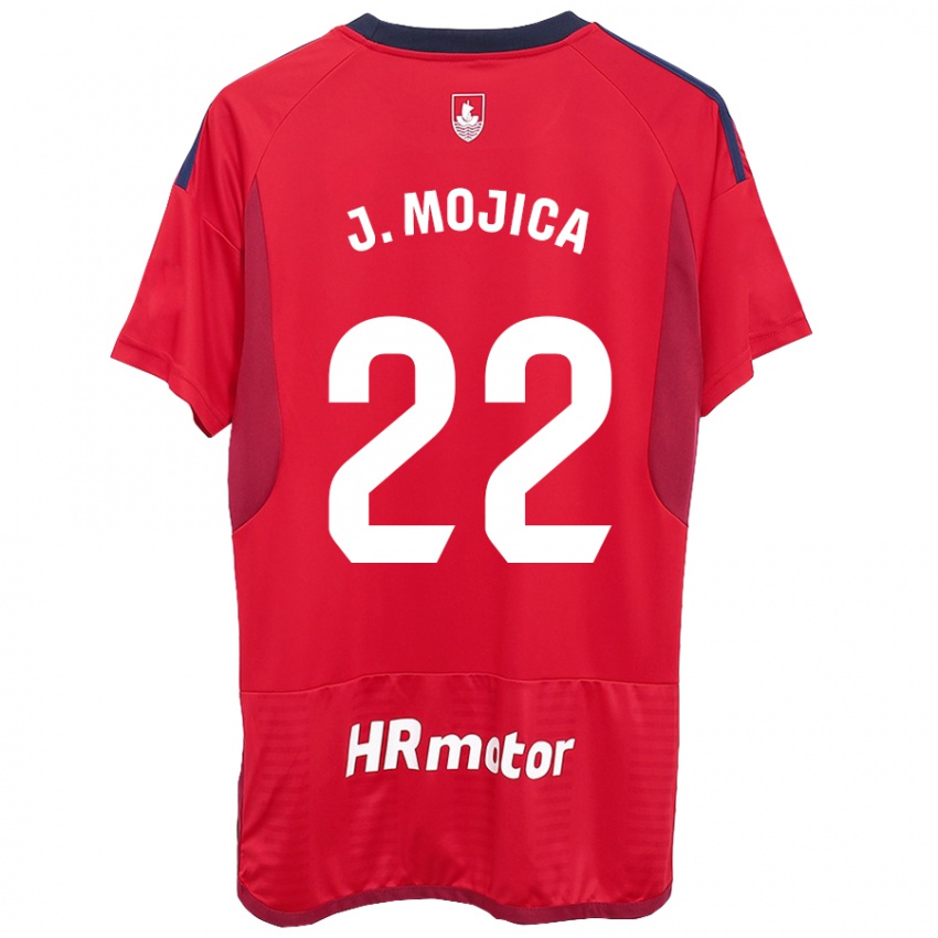 Niño Camiseta Johan Mojica #22 Rojo 1ª Equipación 2023/24 La Camisa