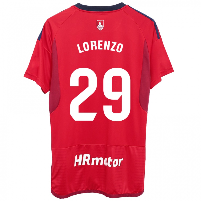 Niño Camiseta Nowend Lorenzo #29 Rojo 1ª Equipación 2023/24 La Camisa