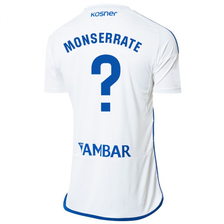 Niño Camiseta Jano Monserrate #0 Blanco 1ª Equipación 2023/24 La Camisa