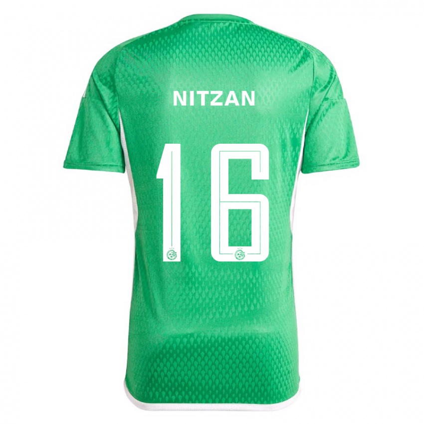 Niño Camiseta Itamar Nitzan #16 Blanco Azul 1ª Equipación 2023/24 La Camisa