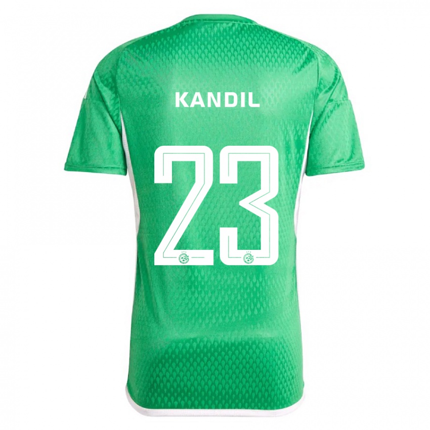 Niño Camiseta Maor Kandil #23 Blanco Azul 1ª Equipación 2023/24 La Camisa