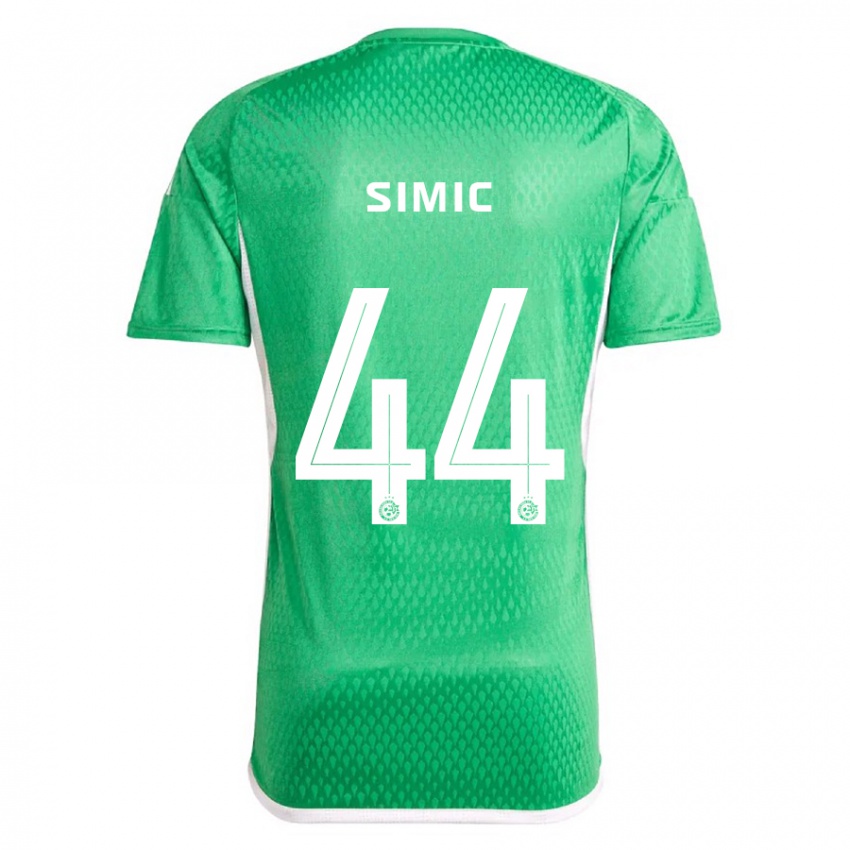 Niño Camiseta Lorenco Simic #44 Blanco Azul 1ª Equipación 2023/24 La Camisa