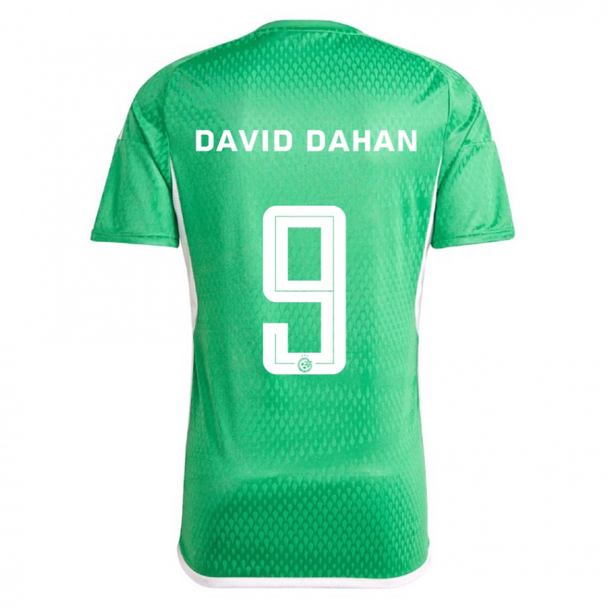 Niño Camiseta Omer David Dahan #9 Blanco Azul 1ª Equipación 2023/24 La Camisa