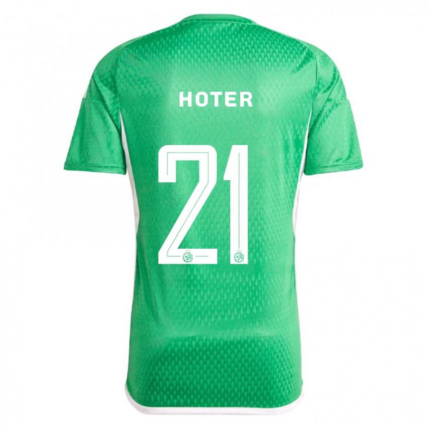 Niño Camiseta Tavor Hoter #21 Blanco Azul 1ª Equipación 2023/24 La Camisa