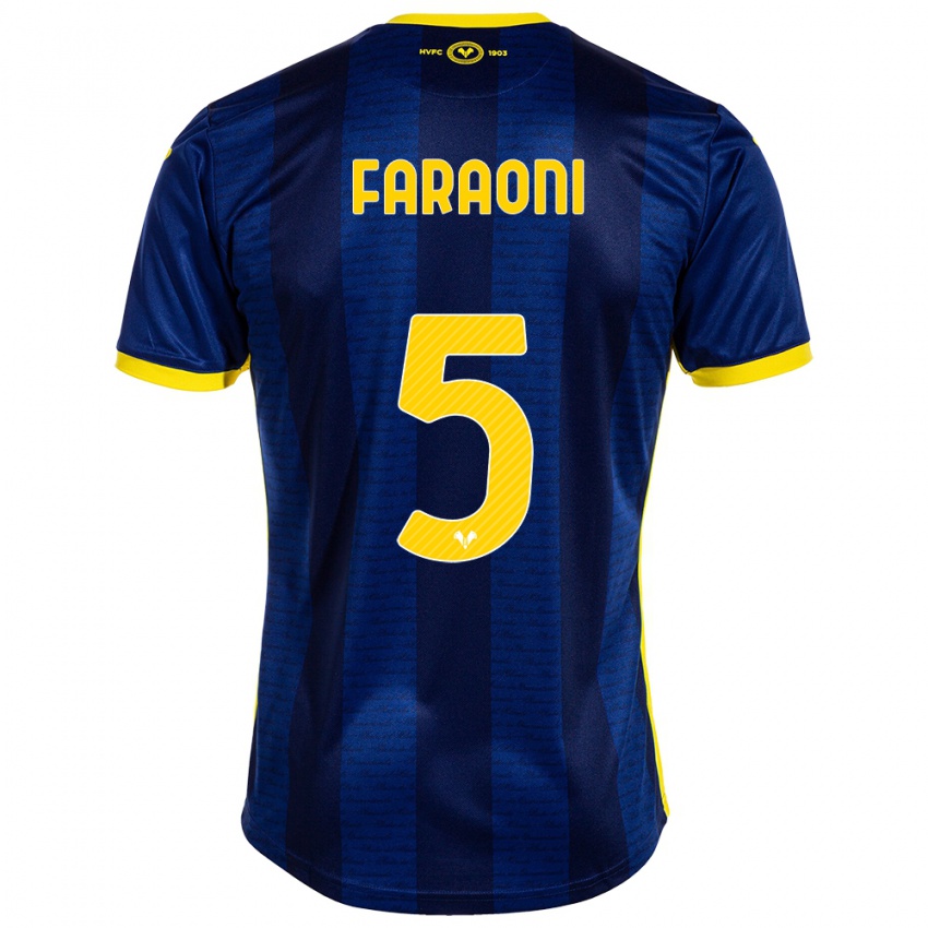 Niño Camiseta Davide Faraoni #5 Armada 1ª Equipación 2023/24 La Camisa