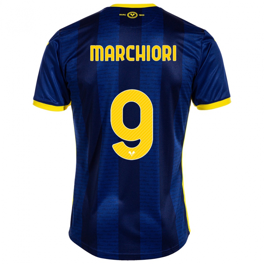 Niño Camiseta Giorgia Marchiori #9 Armada 1ª Equipación 2023/24 La Camisa