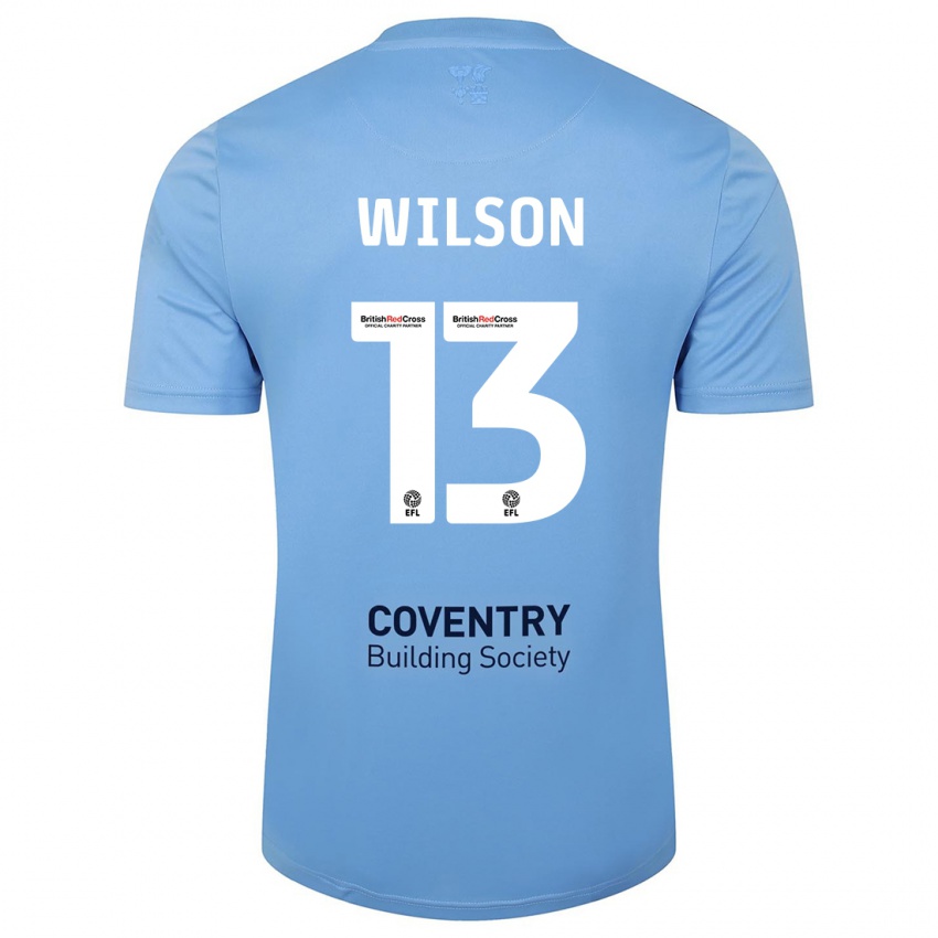 Niño Camiseta Ben Wilson #13 Cielo Azul 1ª Equipación 2023/24 La Camisa