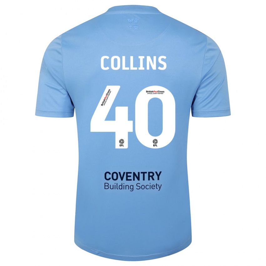 Niño Camiseta Brad Collins #40 Cielo Azul 1ª Equipación 2023/24 La Camisa