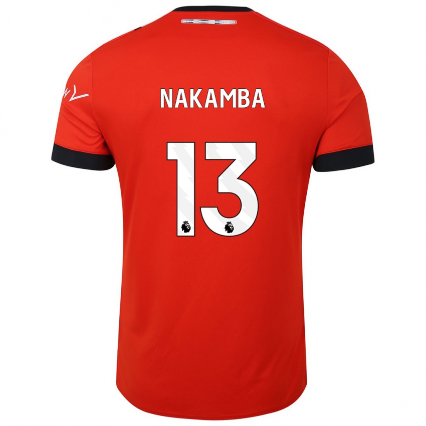 Niño Camiseta Marvelous Nakamba #13 Rojo 1ª Equipación 2023/24 La Camisa