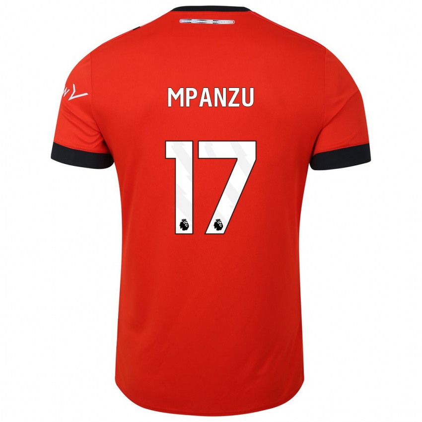 Niño Camiseta Pelly Ruddock Mpanzu #17 Rojo 1ª Equipación 2023/24 La Camisa