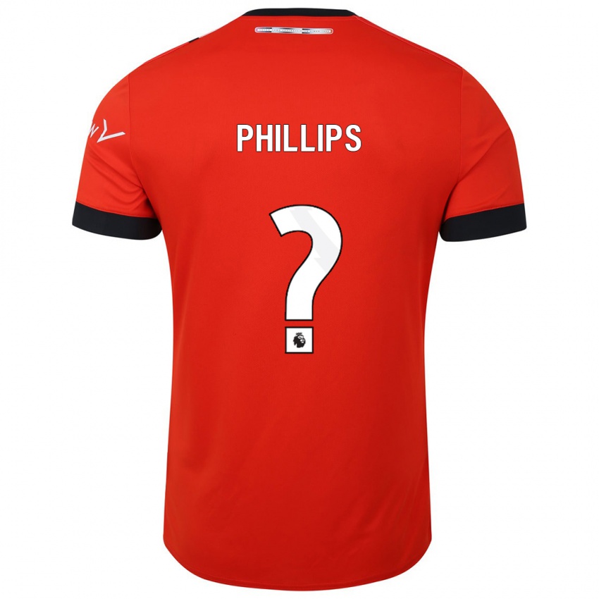 Niño Camiseta Josh Phillips #0 Rojo 1ª Equipación 2023/24 La Camisa