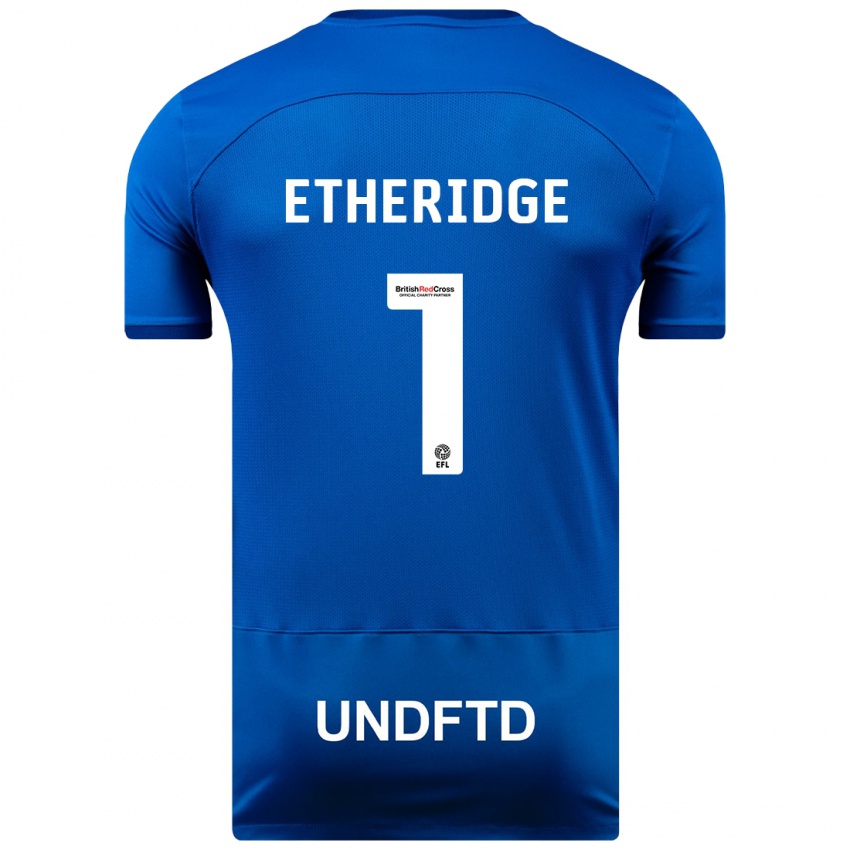 Niño Camiseta Neil Etheridge #1 Azul 1ª Equipación 2023/24 La Camisa