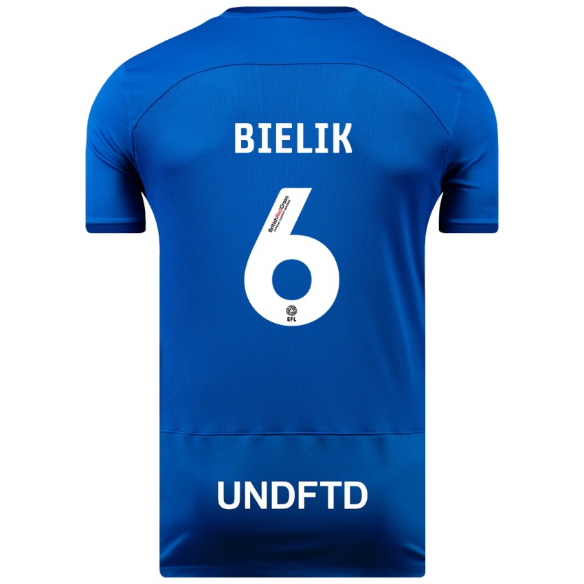 Niño Camiseta Krystian Bielik #6 Azul 1ª Equipación 2023/24 La Camisa