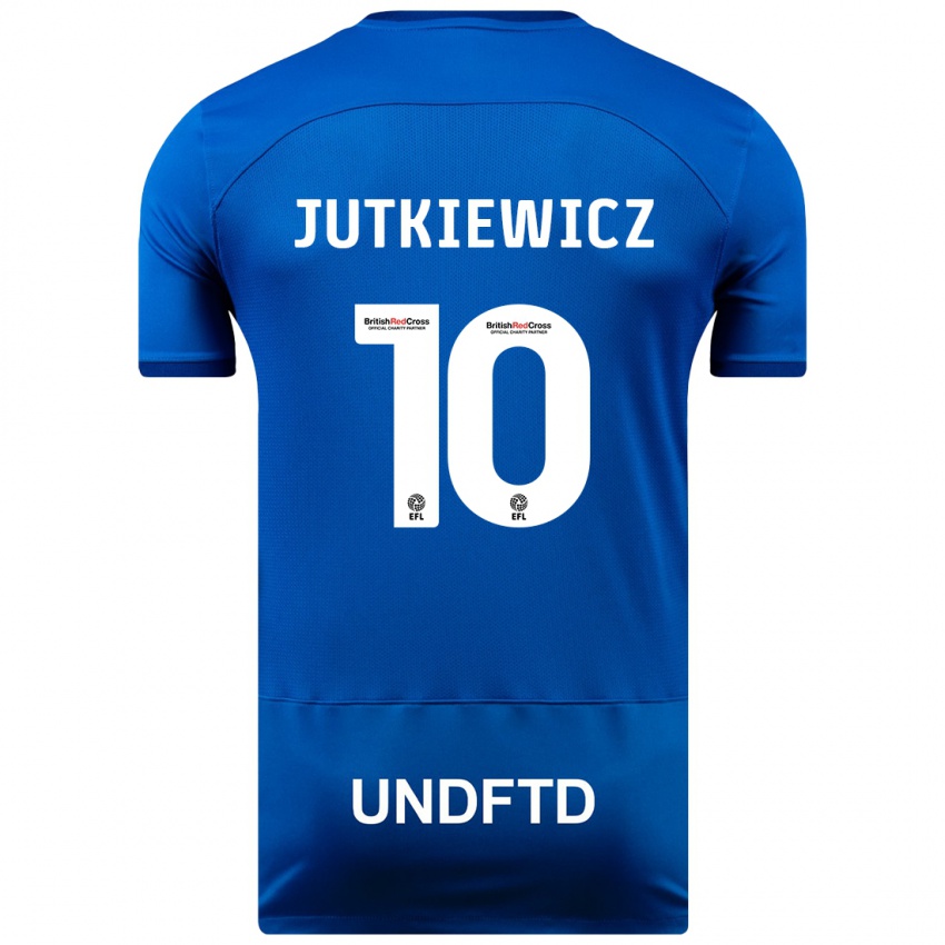 Niño Camiseta Lukas Jutkiewicz #10 Azul 1ª Equipación 2023/24 La Camisa