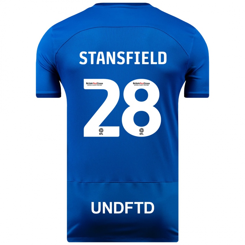 Niño Camiseta Jay Stansfield #28 Azul 1ª Equipación 2023/24 La Camisa