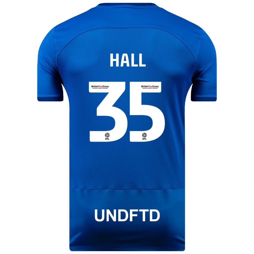 Niño Camiseta George Hall #35 Azul 1ª Equipación 2023/24 La Camisa