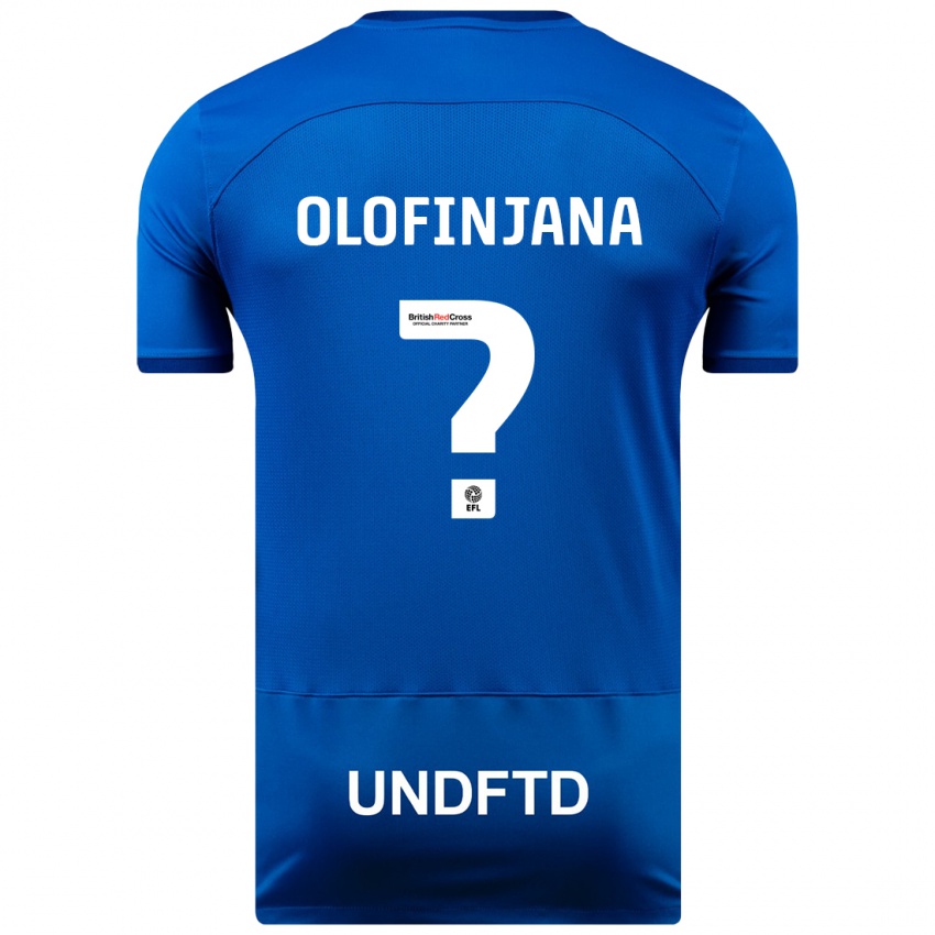 Niño Camiseta Femi Olofinjana #0 Azul 1ª Equipación 2023/24 La Camisa