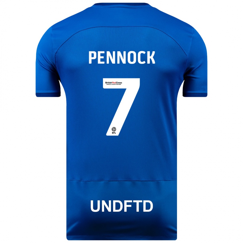 Niño Camiseta Jade Pennock #7 Azul 1ª Equipación 2023/24 La Camisa