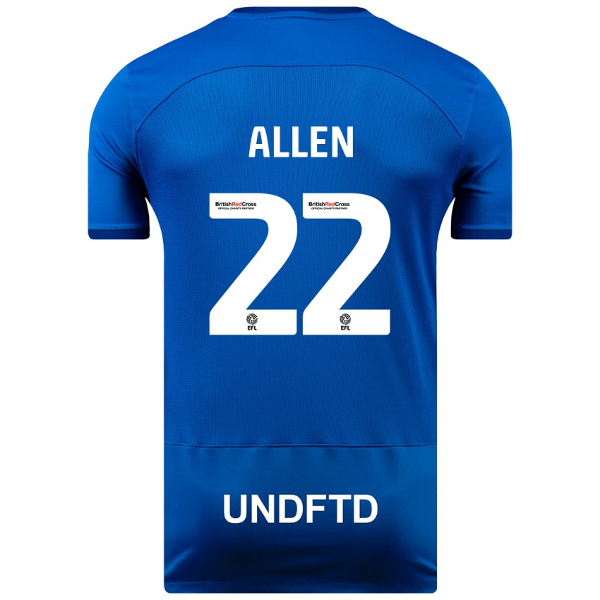 Niño Camiseta Remi Allen #22 Azul 1ª Equipación 2023/24 La Camisa