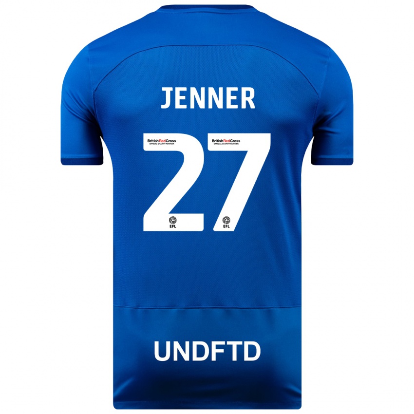 Niño Camiseta Abbi Jenner #27 Azul 1ª Equipación 2023/24 La Camisa