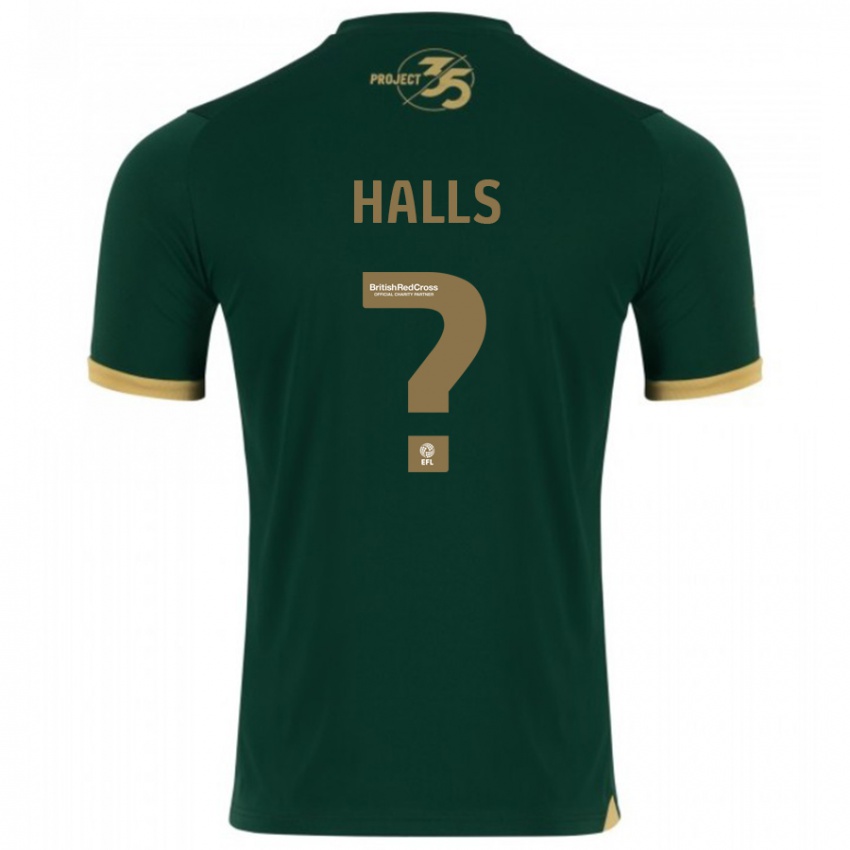 Niño Camiseta Oscar Halls #0 Verde 1ª Equipación 2023/24 La Camisa
