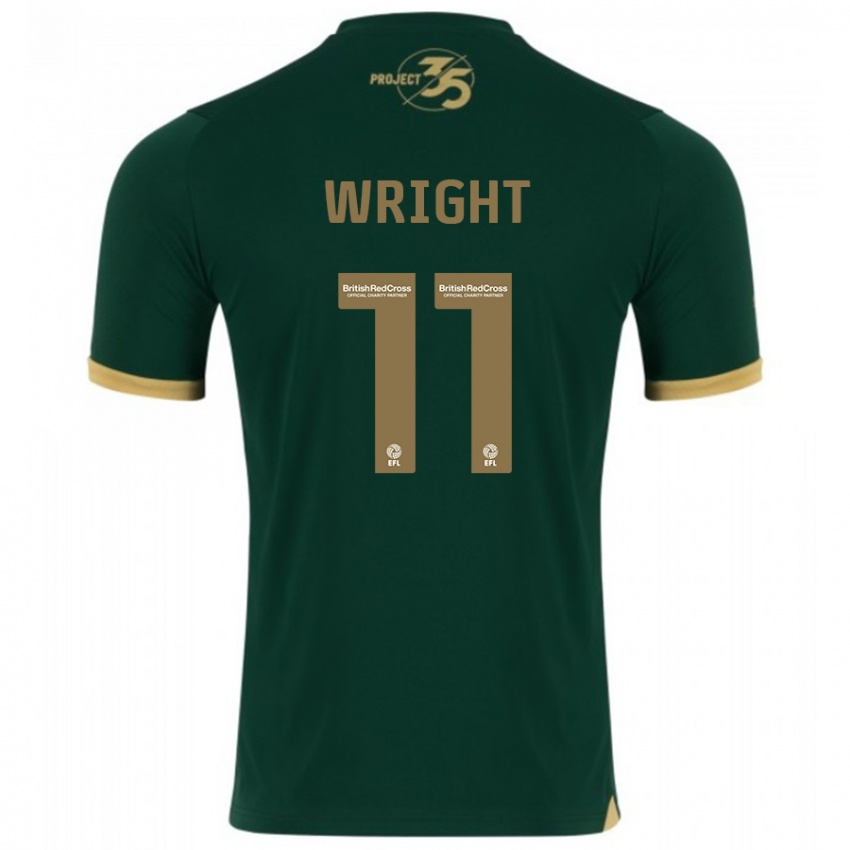 Niño Camiseta Callum Wright #11 Verde 1ª Equipación 2023/24 La Camisa