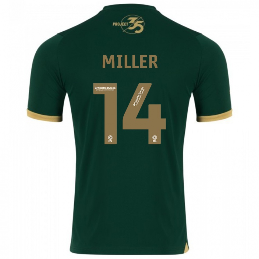 Niño Camiseta Mickel Miller #14 Verde 1ª Equipación 2023/24 La Camisa