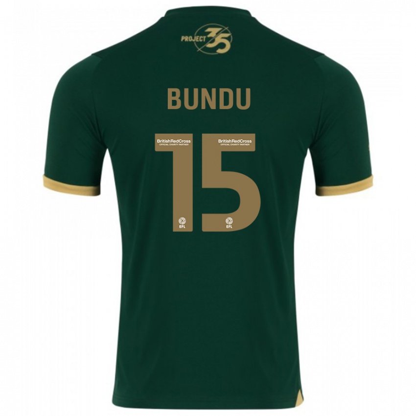 Niño Camiseta Mustapha Bundu #15 Verde 1ª Equipación 2023/24 La Camisa