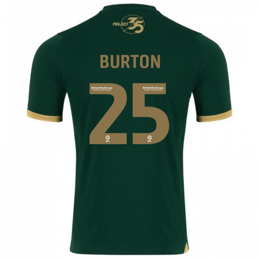 Niño Camiseta Callum Burton #25 Verde 1ª Equipación 2023/24 La Camisa