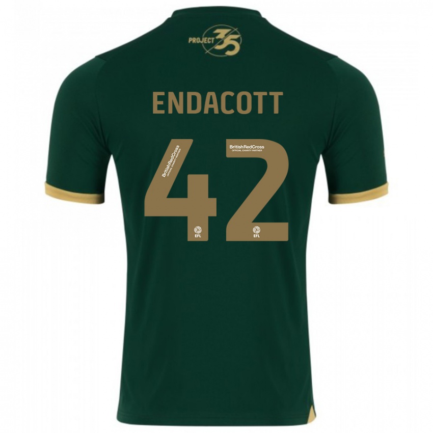 Niño Camiseta Jack Endacott #42 Verde 1ª Equipación 2023/24 La Camisa