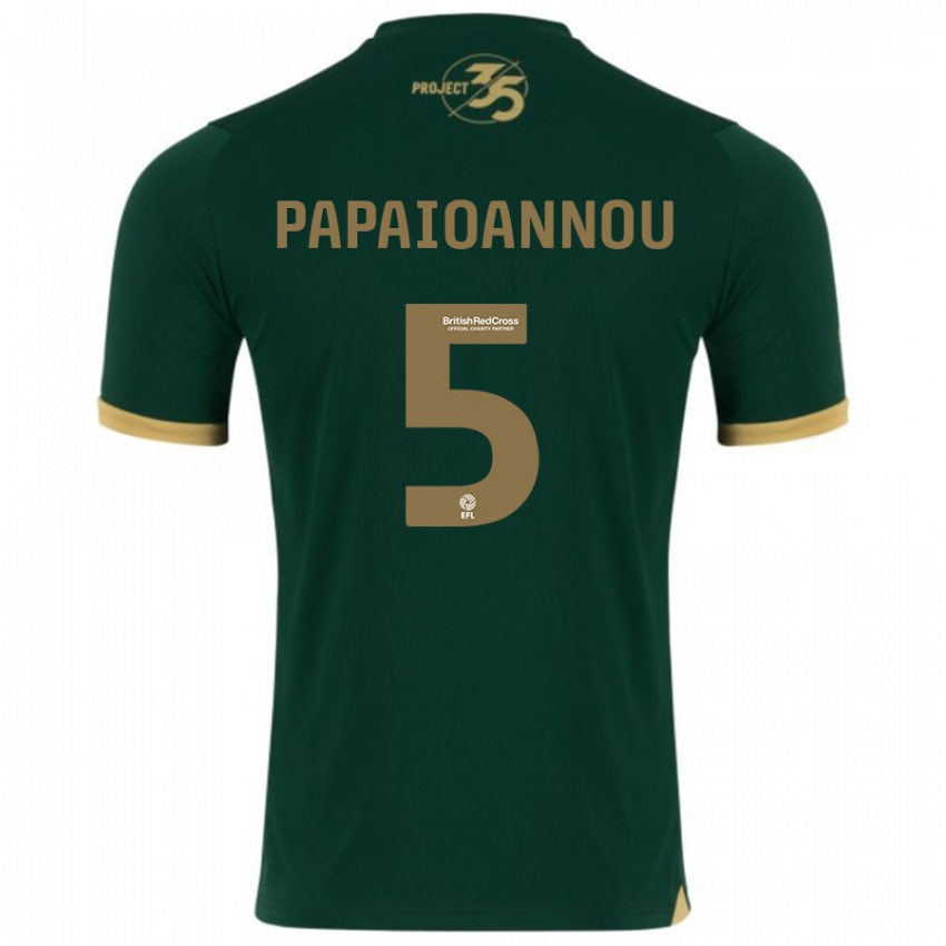 Niño Camiseta Panagiota Papaioannou #5 Verde 1ª Equipación 2023/24 La Camisa
