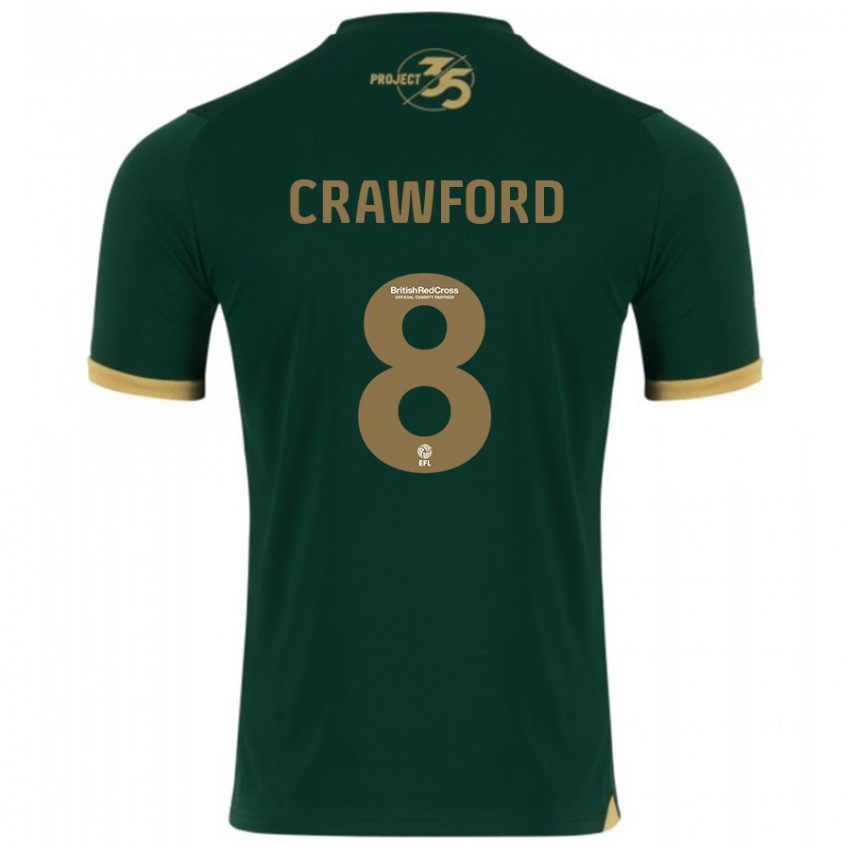 Niño Camiseta Imy Crawford #8 Verde 1ª Equipación 2023/24 La Camisa