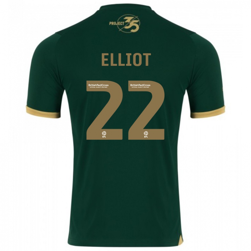 Niño Camiseta Emily Elliot #22 Verde 1ª Equipación 2023/24 La Camisa