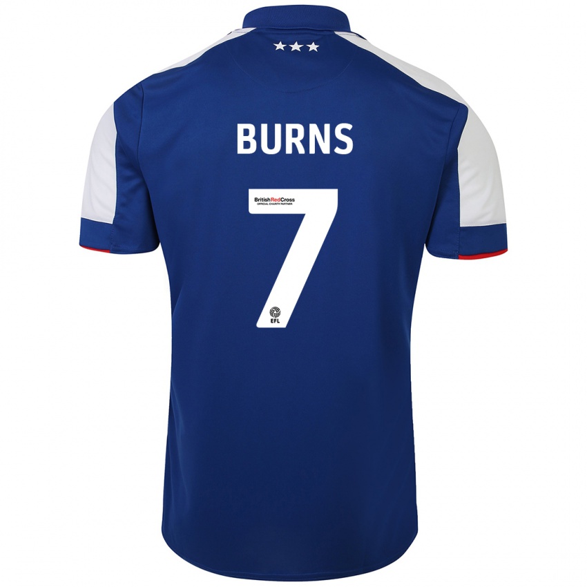 Niño Camiseta Wes Burns #7 Azul 1ª Equipación 2023/24 La Camisa