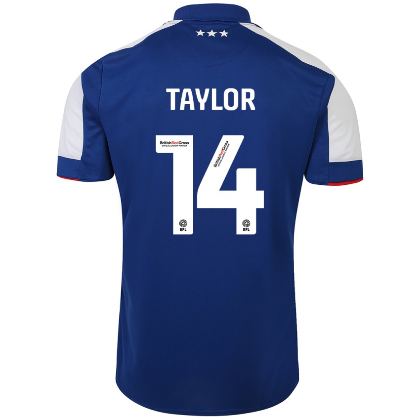 Niño Camiseta Jack Taylor #14 Azul 1ª Equipación 2023/24 La Camisa