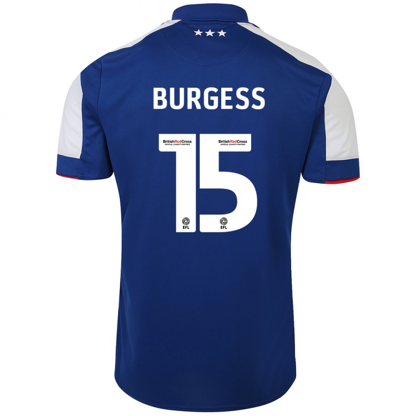 Niño Camiseta Cameron Burgess #15 Azul 1ª Equipación 2023/24 La Camisa