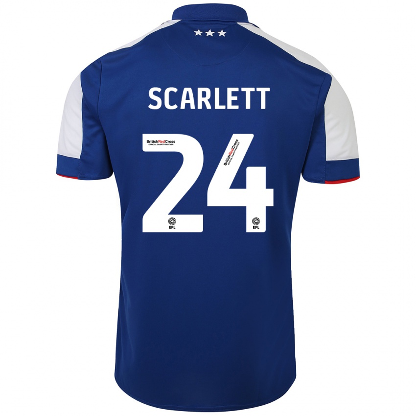 Niño Camiseta Dane Scarlett #24 Azul 1ª Equipación 2023/24 La Camisa