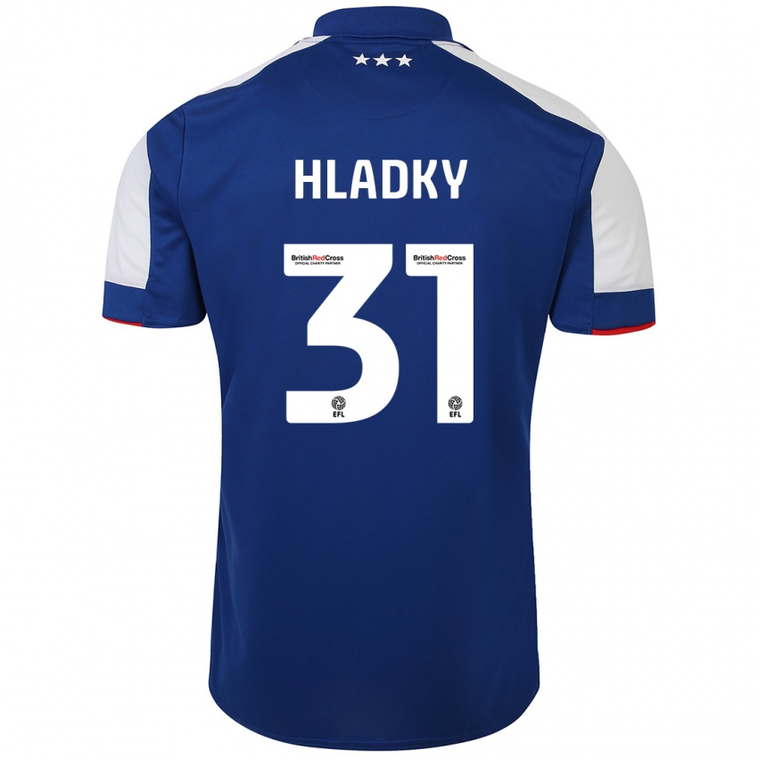 Niño Camiseta Vaclav Hladky #31 Azul 1ª Equipación 2023/24 La Camisa