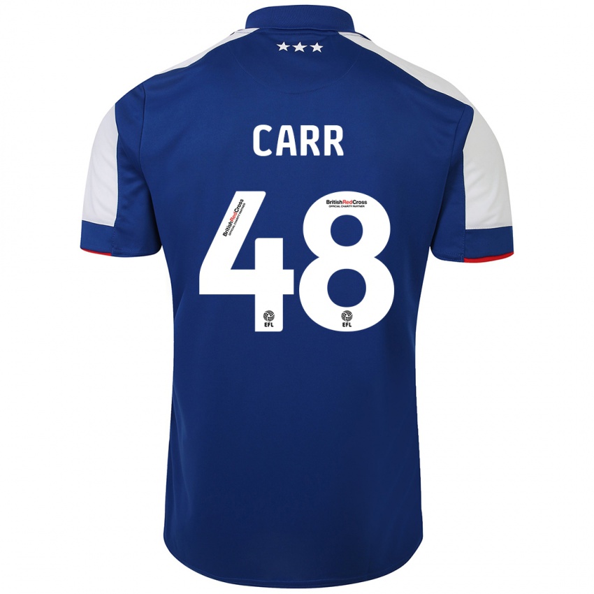 Niño Camiseta Ryan Carr #48 Azul 1ª Equipación 2023/24 La Camisa