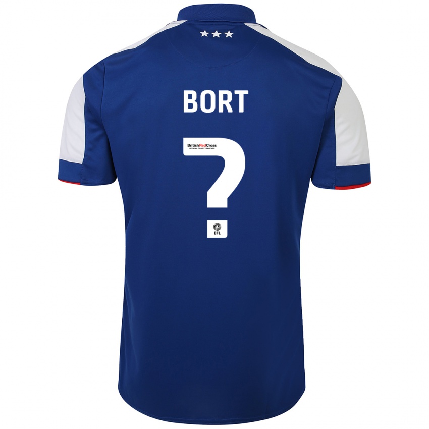 Niño Camiseta Antoni Bort #0 Azul 1ª Equipación 2023/24 La Camisa